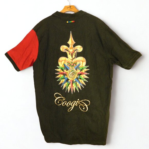 Coogi Australia VintageY2K Short Sleeve Graphic Golf Polo Shirt Blue Size 3XL - Picture 9 of 16